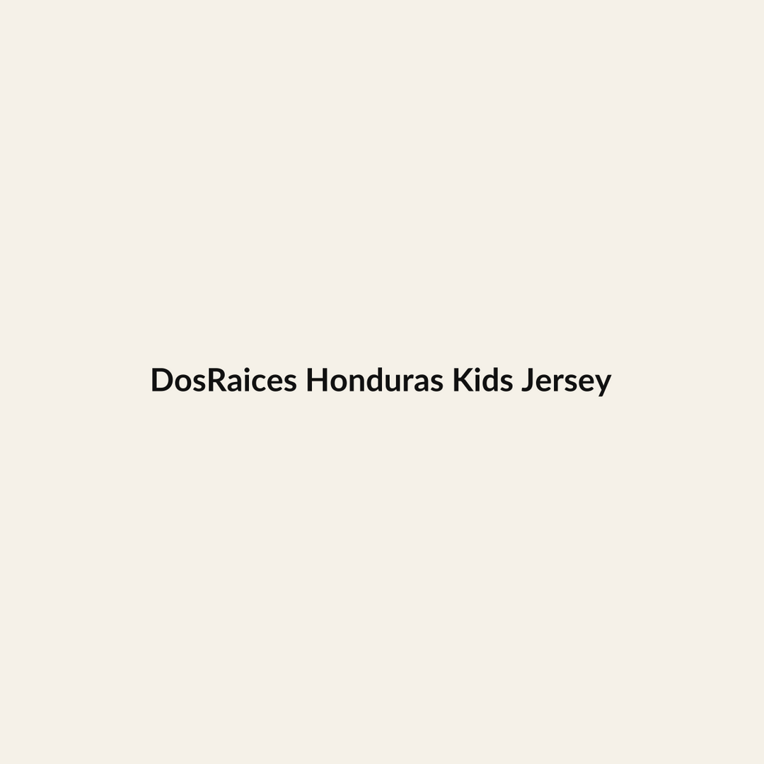 DosRaices Honduras Kids Jersey premium Hispanic heritage apparel