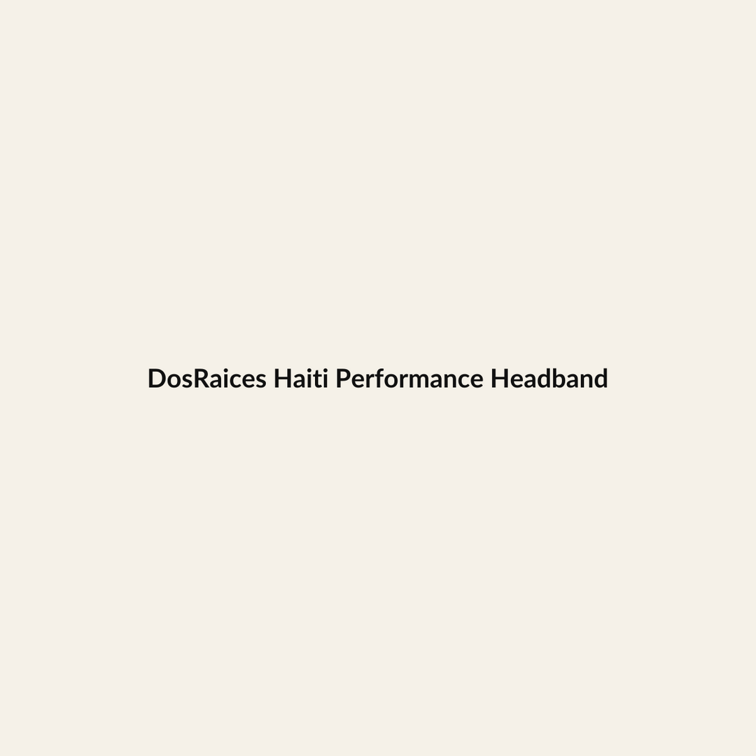 DosRaices Haiti Performance Headband premium Hispanic heritage apparel