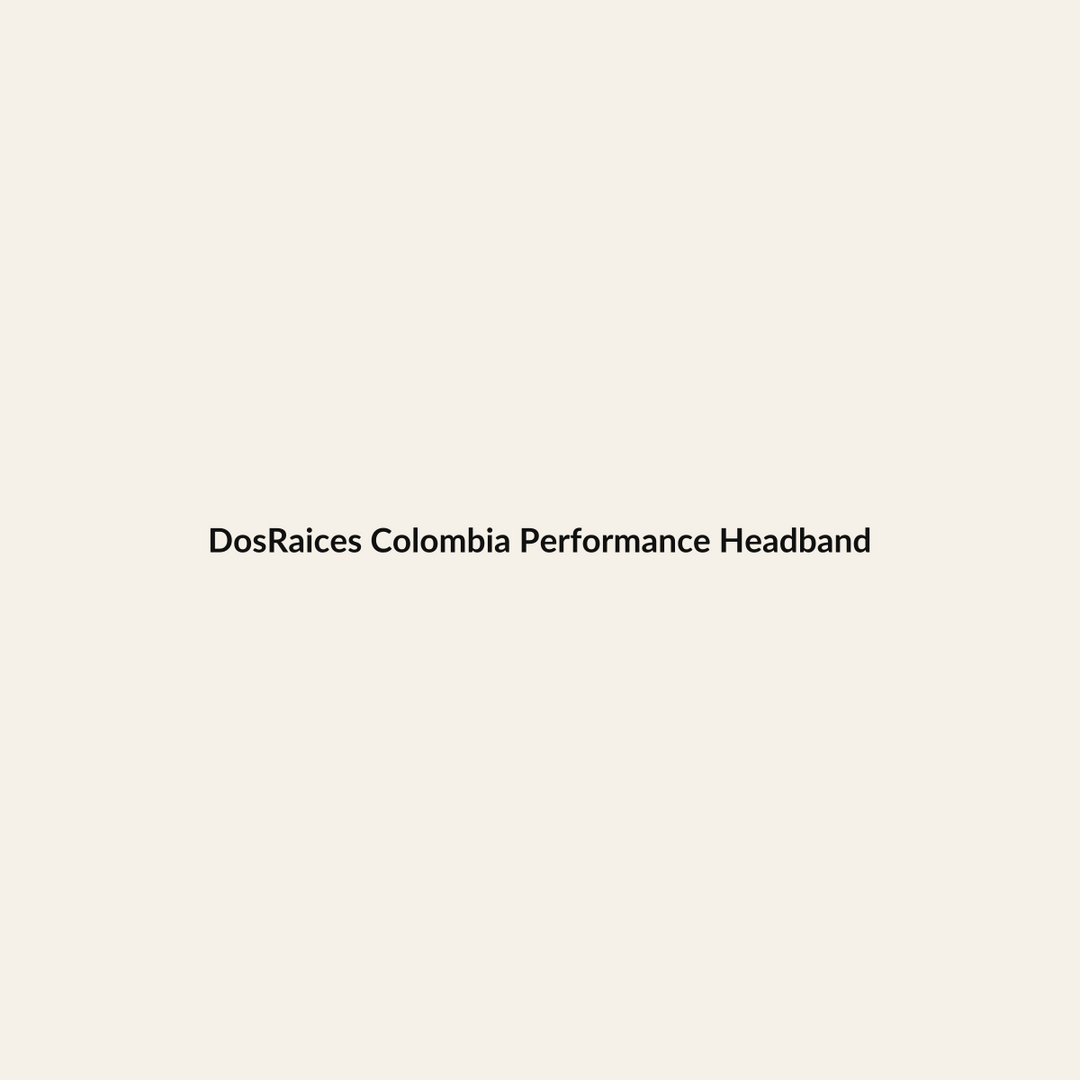 DosRaices Colombia Performance Headband premium Hispanic heritage apparel